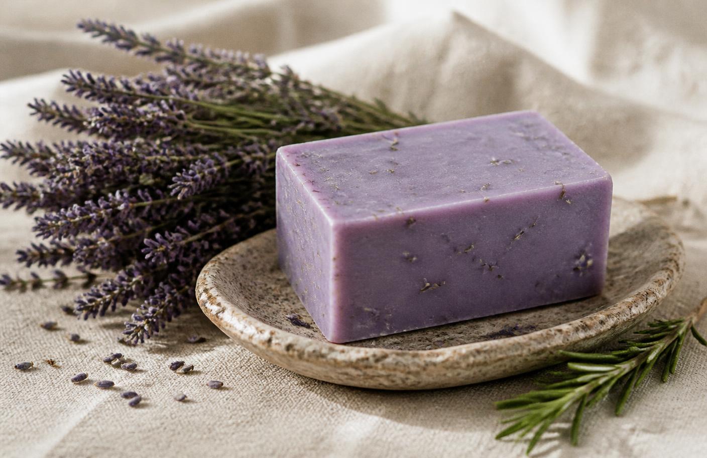 Handgemachte Alpaka Seife Lavendelgarten
