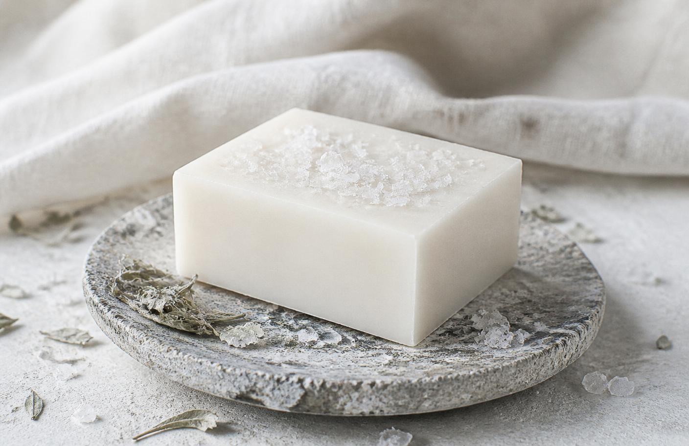 Handgemachte Alpaka Seife Meersalz Cleanser